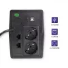 Uninterruptible Power Supply Qoltec Monolith 0.85 kVA 480 W 2 AC outlets