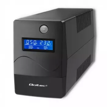Uninterruptible Power Supply Qoltec Monolith 0.85 kVA 480 W 2 AC outlets