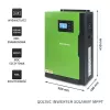 Qoltec 53886 Off-Grid Hybrid Solar Inverter, 3.5 kW, 100 A MPPT, 24 V, Pure Sine