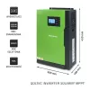 Qoltec 53886 Off-Grid Hybrid Solar Inverter, 3.5 kW, 100 A MPPT, 24 V, Pure Sine