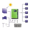 Qoltec 53886 Off-Grid Hybrid Solar Inverter, 3.5 kW, 100 A MPPT, 24 V, Pure Sine