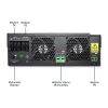 Qoltec 53886 Off-Grid Hybrid Solar Inverter, 3.5 kW, 100 A MPPT, 24 V, Pure Sine