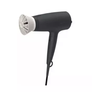Hair dryer Philips BHD302/00 1600W black, 3 heat levels, 3 speeds, cool shot, 2 nozzles