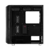 PC case MODECOM AMIRANI ARGB Midi Tower, black, tempered glass, 2x200mm front + 1x120mm rear fans, USB-A 2x, USB-C 1x, supports ATX/ITX, GPU up to 35 cm