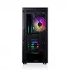 PC case MODECOM AMIRANI ARGB Midi Tower, black, tempered glass, 2x200mm front + 1x120mm rear fans, USB-A 2x, USB-C 1x, supports ATX/ITX, GPU up to 35 cm