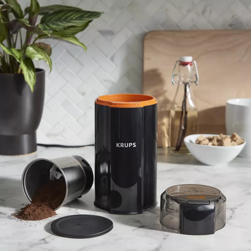 Blade grinder Krups Silent Vortex GX3328 175 W Black 90 g capacity