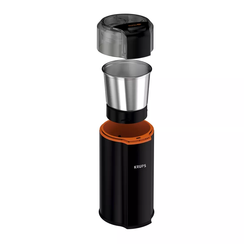 Blade grinder Krups Silent Vortex GX3328 175 W Black 90 g capacity