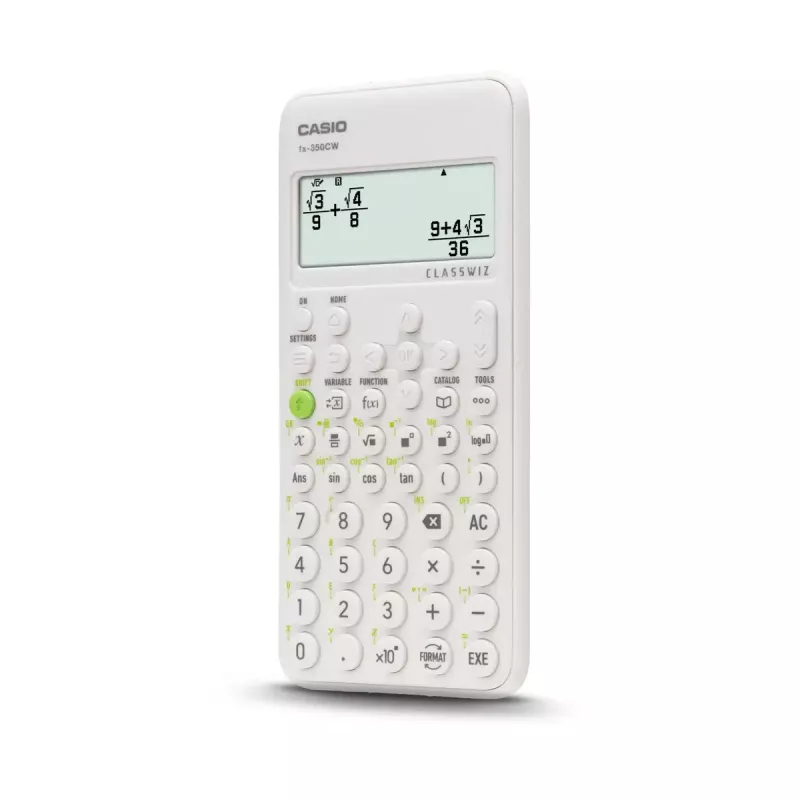 Scientific calculator CASIO ClassWiz FX-350EX Pocket — 16-digit, 2-line display, battery-powered, grey, pocket size