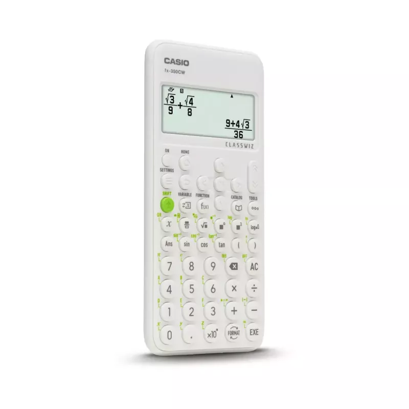 Scientific calculator CASIO ClassWiz FX-350EX Pocket — 16-digit, 2-line display, battery-powered, grey, pocket size