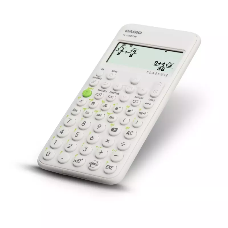 Scientific calculator CASIO ClassWiz FX-350EX Pocket — 16-digit, 2-line display, battery-powered, grey, pocket size