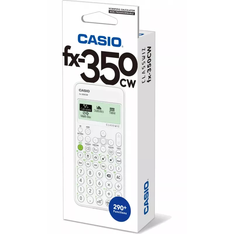 Scientific calculator CASIO ClassWiz FX-350EX Pocket — 16-digit, 2-line display, battery-powered, grey, pocket size