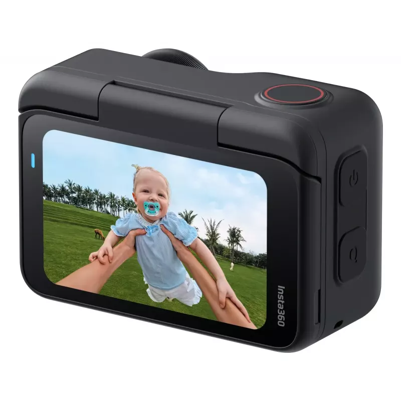 Action sports camera Insta360 GO Ultra Standard Black — 4K Ultra HD 3840×2880, 1/1.28 inch sensor, 240 fps, Wi‑Fi, built-in display, MicroSD, 52.9 g