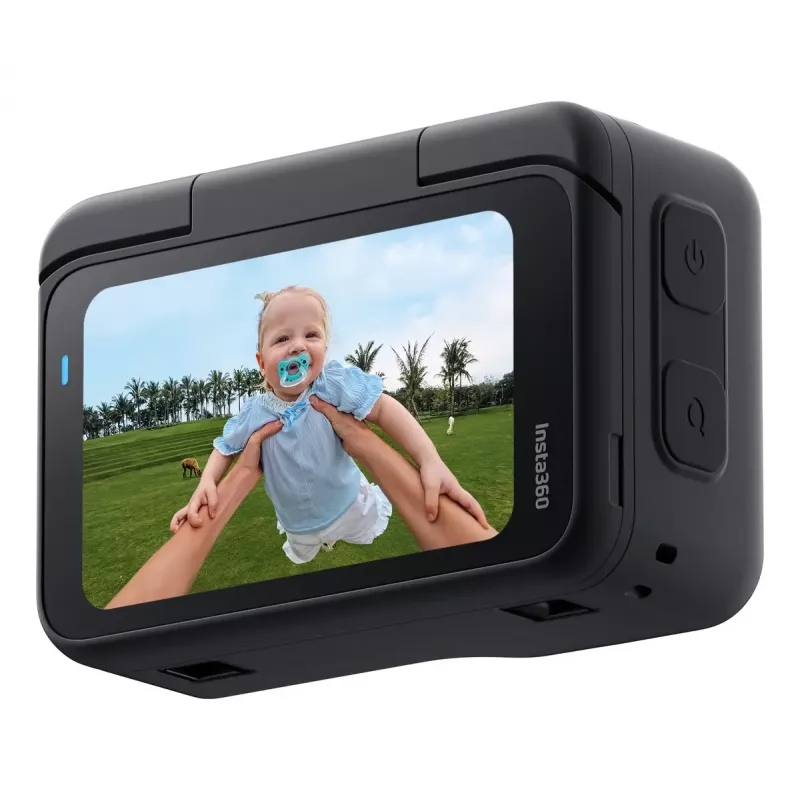Action sports camera Insta360 GO Ultra Standard Black — 4K Ultra HD 3840×2880, 1/1.28 inch sensor, 240 fps, Wi‑Fi, built-in display, MicroSD, 52.9 g