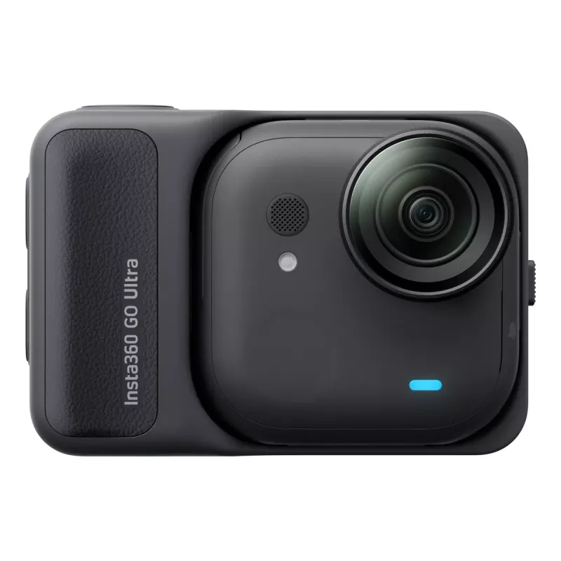 Action sports camera Insta360 GO Ultra Standard Black — 4K Ultra HD 3840×2880, 1/1.28 inch sensor, 240 fps, Wi‑Fi, built-in display, MicroSD, 52.9 g