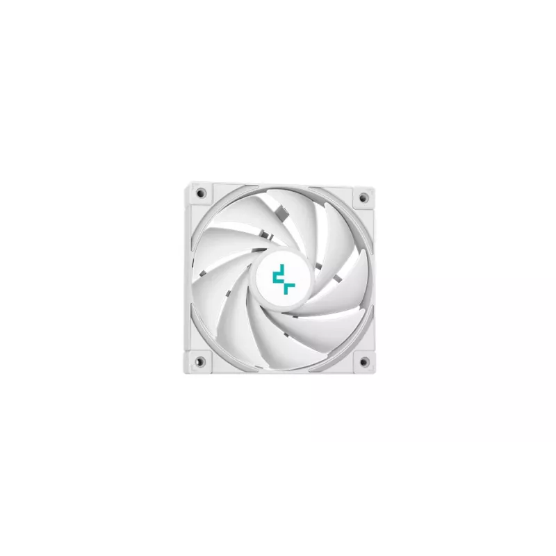 All-in-one liquid cooler DeepCool LT520 WH, white, 240mm radiator, 2x120mm FDB fans, PWM, LGA/AM4/AM5/sTR4 support