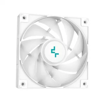 All-in-one liquid cooler DeepCool LS520 SE WH — 240mm radiator, 2x 120mm PWM fans, white, copper base