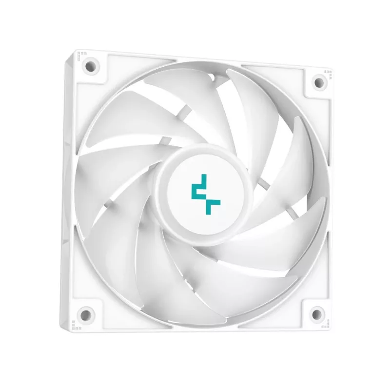 All-in-one liquid cooler DeepCool LS520 SE WH — 240mm radiator, 2x 120mm PWM fans, white, copper base