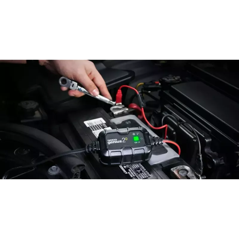 Battery charger NOCO GENIUS2DEU 2A direct-mount for 6V/12V lead-acid and lithium batteries