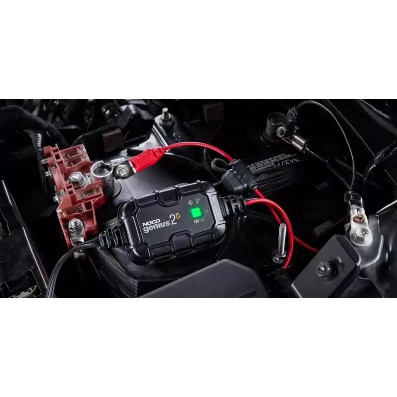 Battery charger NOCO GENIUS2DEU 2A direct-mount for 6V/12V lead-acid and lithium batteries