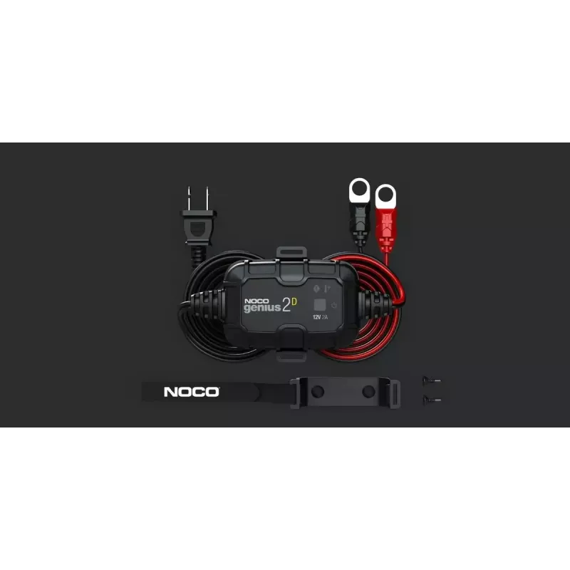 Battery charger NOCO GENIUS2DEU 2A direct-mount for 6V/12V lead-acid and lithium batteries