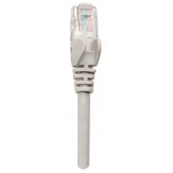 Patch cable INTELLINET Cat5e U/UTP 3 m, Grey, CCA, RJ-45–RJ-45, 350 MHz