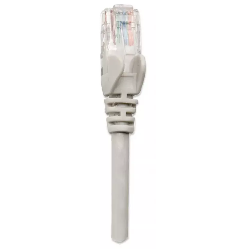 Patch cable INTELLINET Cat5e U/UTP 3 m, Grey, CCA, RJ-45–RJ-45, 350 MHz