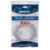 Patch cable INTELLINET Cat5e U/UTP 3 m, Grey, CCA, RJ-45–RJ-45, 350 MHz