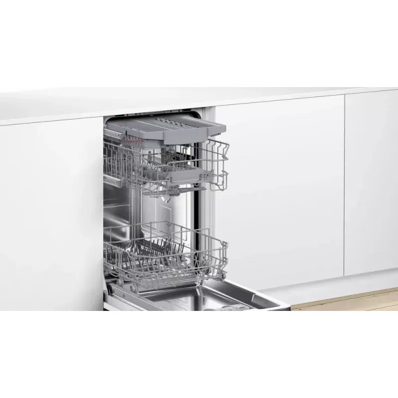 Built-in dishwasher Bosch Serie 4 SPV4HMX10E, compact, 10 place settings, 44 dB, Energy class E