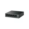 Unmanaged switch TP‑LINK LS105P, 5x Fast Ethernet (10/100) ports, 4x PoE ports, 1 Gbit/s switching capacity, fanless, black