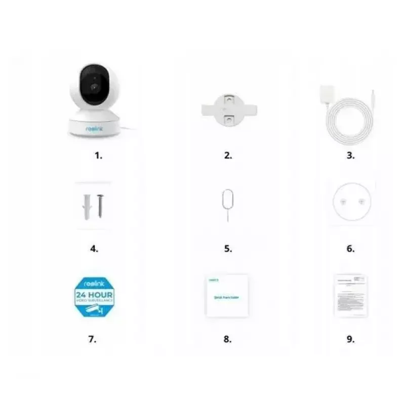 IP security bullet camera Reolink E340 8MP, 4K (3480×2160), PoE/2.4/5 GHz Wi‑Fi, microSD, IP67, 30 fps
