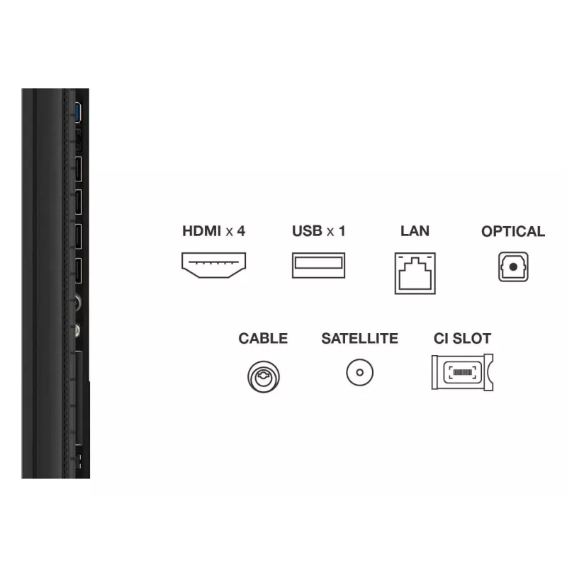 Smart TV TCL 85P89K 85 inch (216 cm) QLED 4K UHD, Google TV, HDR10+, 450 cd/m², 3840×2160