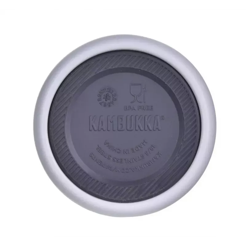 Insulated bottle Kambukka Elton 600 ml Chalk White — vacuum flask, 18/8 stainless steel, leak‑proof, Snapclean lid