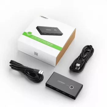 USB hub UGREEN 30767 — 6-port USB 2.0 hub, 1.5 m cable, 5 V/2 A, black