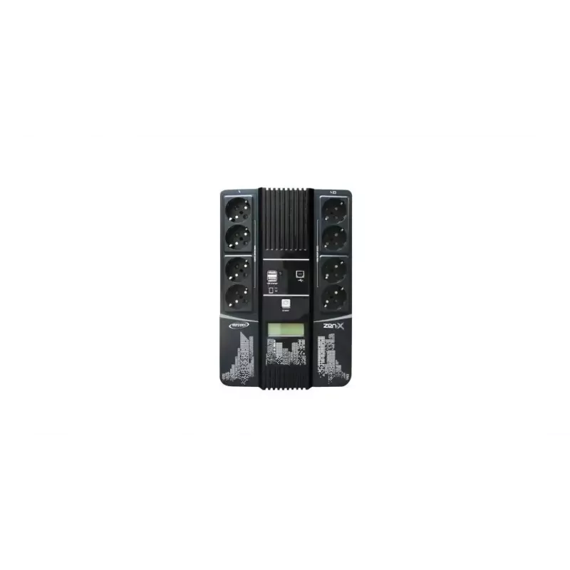 Uninterruptible Power Supply UPS Infosec Zen-X 1000 1 kVA 600 W 8 AC outlets
