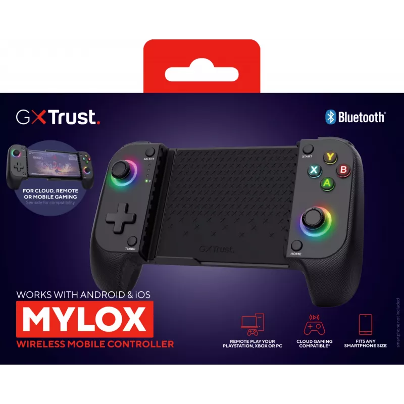 Trust GXT 735 Mylox Black Bluetooth Gamepad Analogue / Digital Android, iOS
