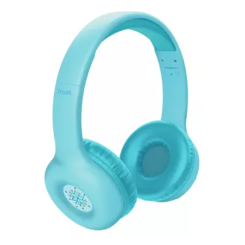 Headset TRUST Nouna binaural Bluetooth/USB-C wired & wireless, foldable, for children, blue, 4 cm drivers