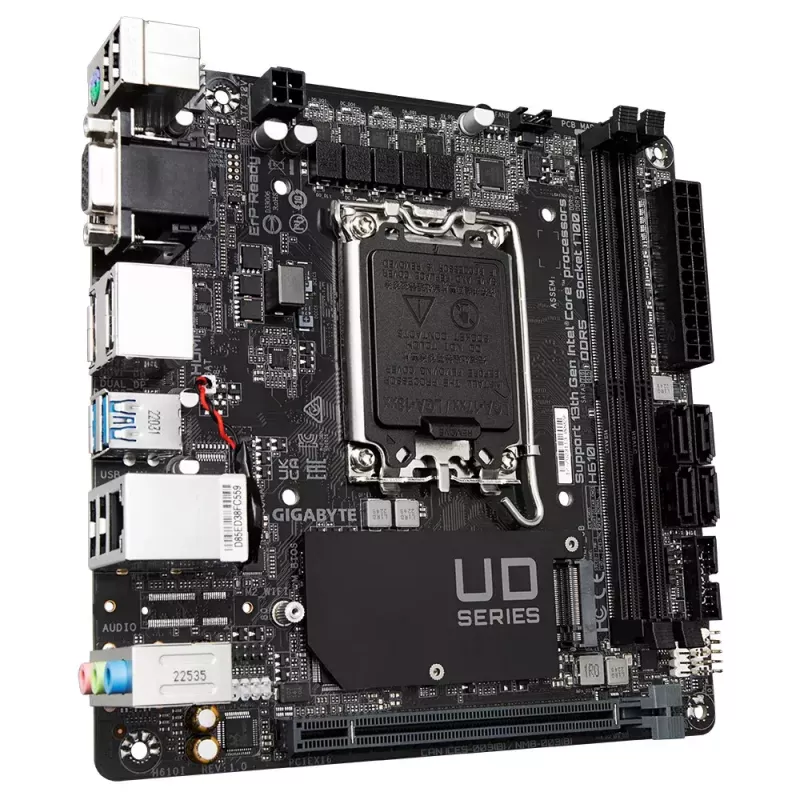 Motherboard GIGABYTE H610I, Intel H610, LGA 1700, Mini-ITX