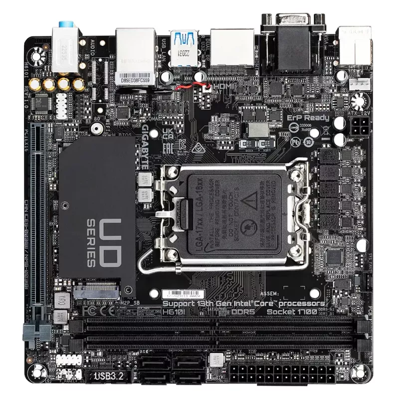 Motherboard GIGABYTE H610I, Intel H610, LGA 1700, Mini-ITX