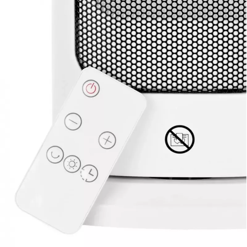 Electric ceramic heater NOVEEN PTC2000 — 2000 W, adjustable thermostat, LED display, timer, remote, white
