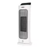 Electric ceramic heater NOVEEN PTC2000 — 2000 W, adjustable thermostat, LED display, timer, remote, white