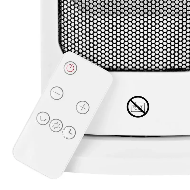 Electric ceramic heater NOVEEN PTC2000 — 2000 W, adjustable thermostat, LED display, timer, remote, white