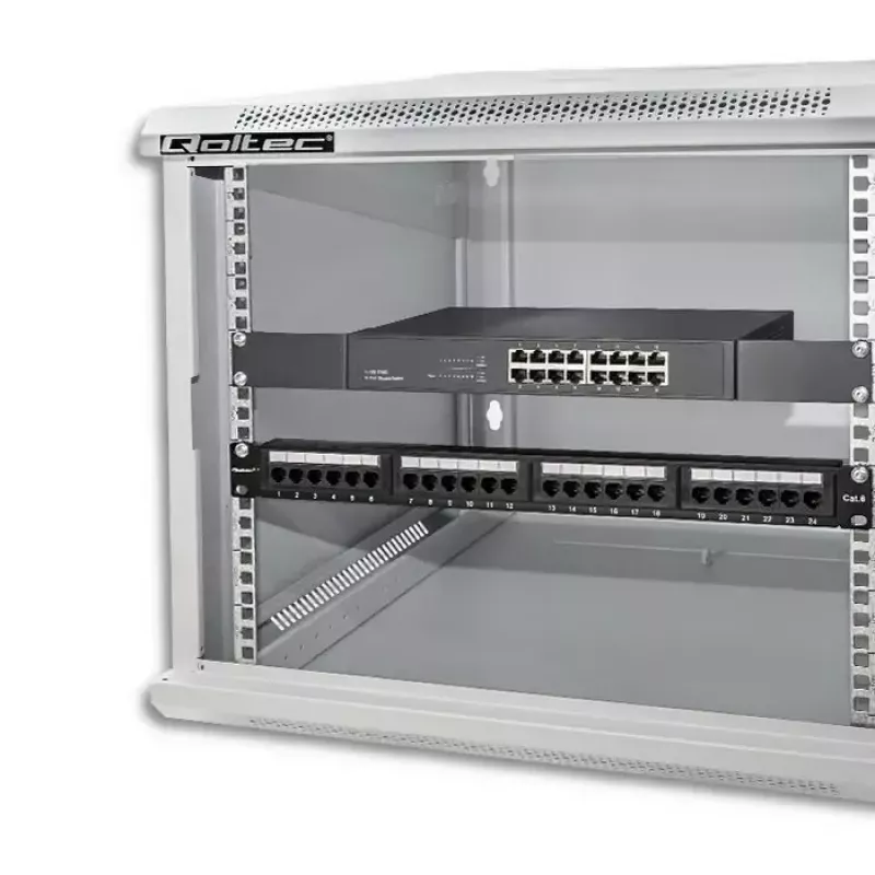 19 inch Rack Cabinet QOLTEC 9U model 54484, dimensions 600x500x450 mm