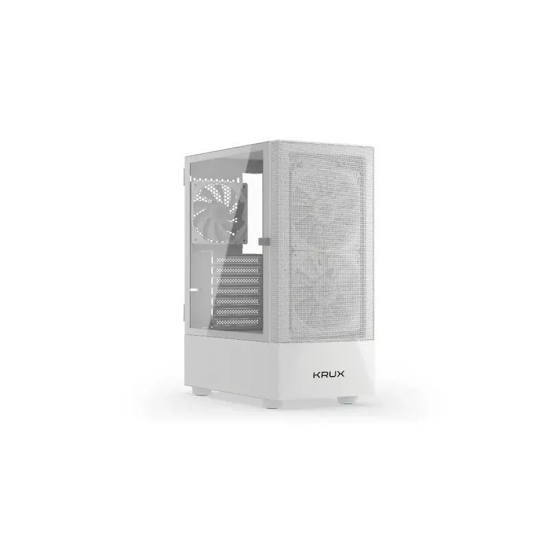 KRUX VAKO ATX PC Case, RGB, White (KRXD005)