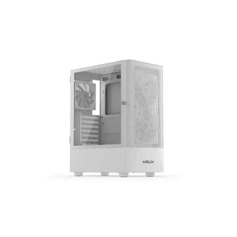 KRUX VAKO ATX PC Case, RGB, White (KRXD005)
