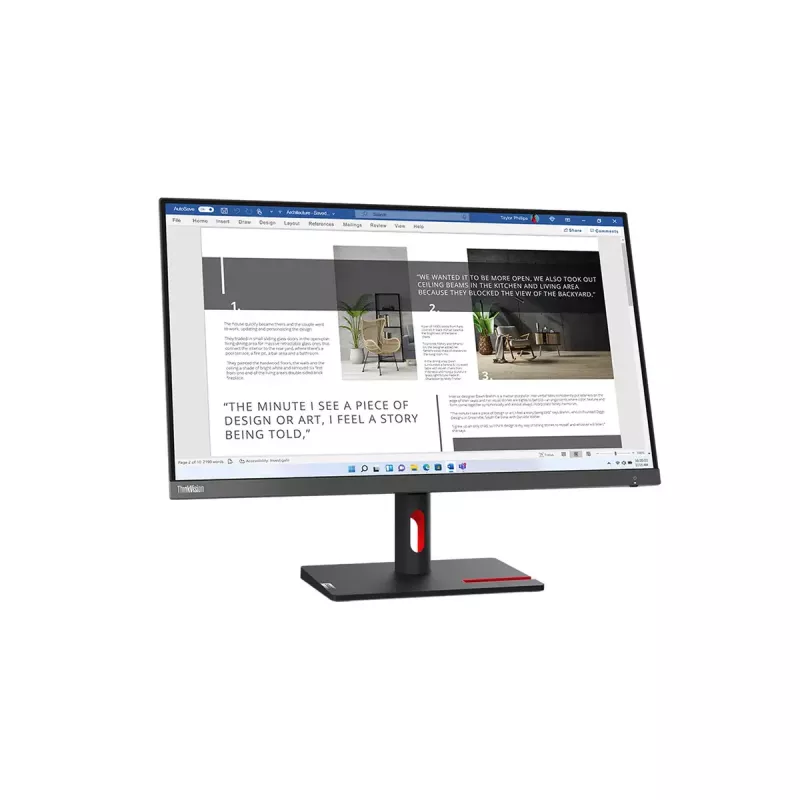 Monitor Lenovo ThinkVision S27i-30 27 inch Full HD IPS LED 1920×1080, 100 Hz, 300 cd/m², 6 ms, HDMI x2, VESA 100×100