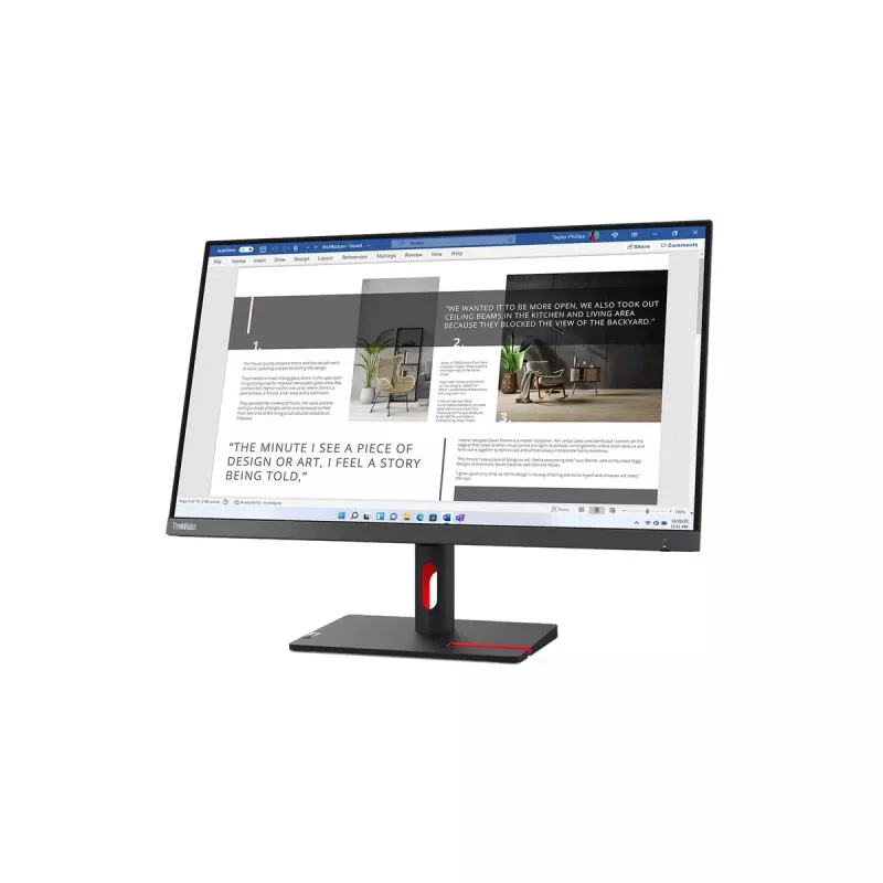 Monitor Lenovo ThinkVision S27i-30 27 inch Full HD IPS LED 1920×1080, 100 Hz, 300 cd/m², 6 ms, HDMI x2, VESA 100×100