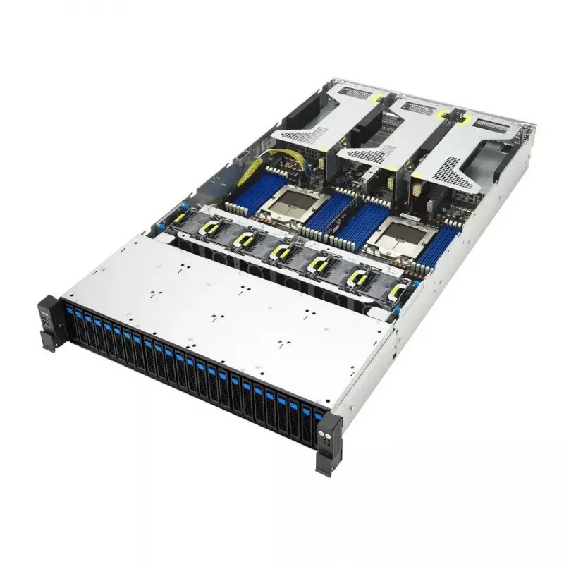 Server rack platform ASUS RS720A-E13-RS24G 2U AMD, 24x 2.5 inch bays, 2x SP5 CPU, 24 DIMM DDR5, 3 TB max, Aspeed AST2600