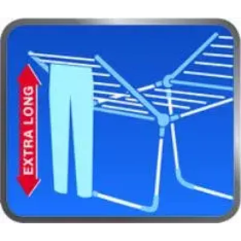 Floor-standing clothes rack Leifheit Pegasus 180 Plus — foldable metal/plastic dryer, 18 m drying space, 870×1570×660 mm