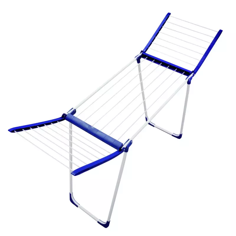 Floor-standing clothes rack Leifheit Pegasus 180 Plus — foldable metal/plastic dryer, 18 m drying space, 870×1570×660 mm