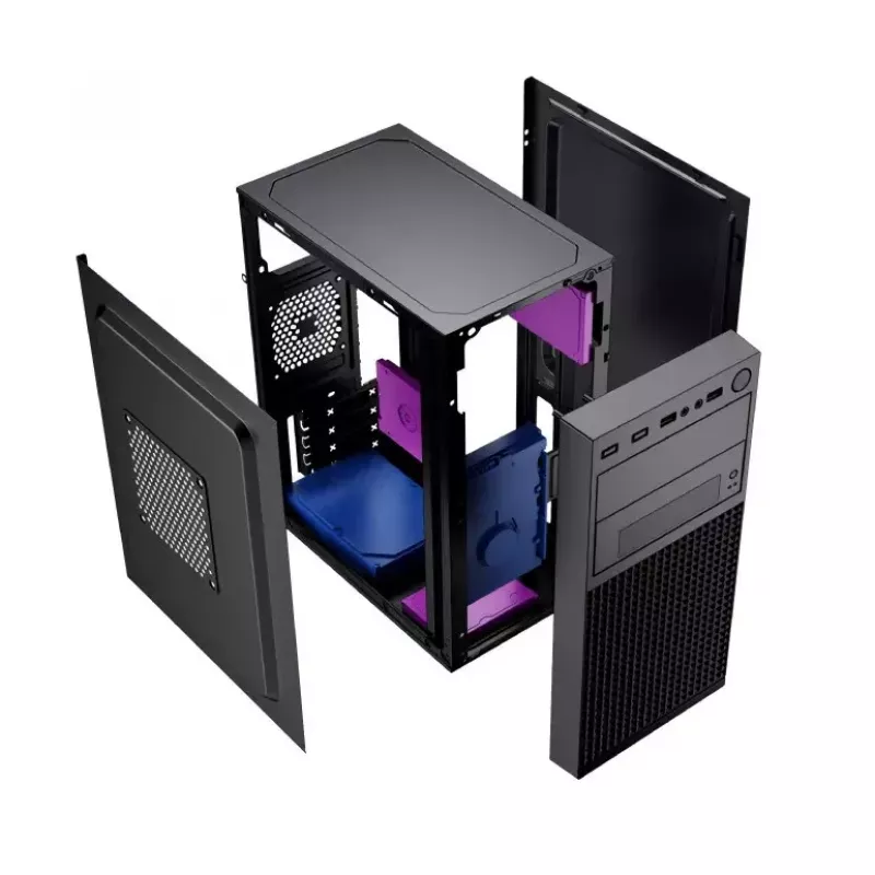 PC case GEMBIRD Fornax K300 Mini Tower — Mini-ITX/Micro ATX, SPCC, 2.17 kg, USB 3.2, 1x2.5 inch bay, 4 expansion slots